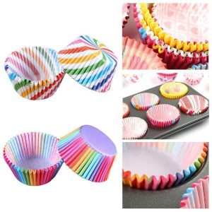 coloured Cupcake cases 100pcs